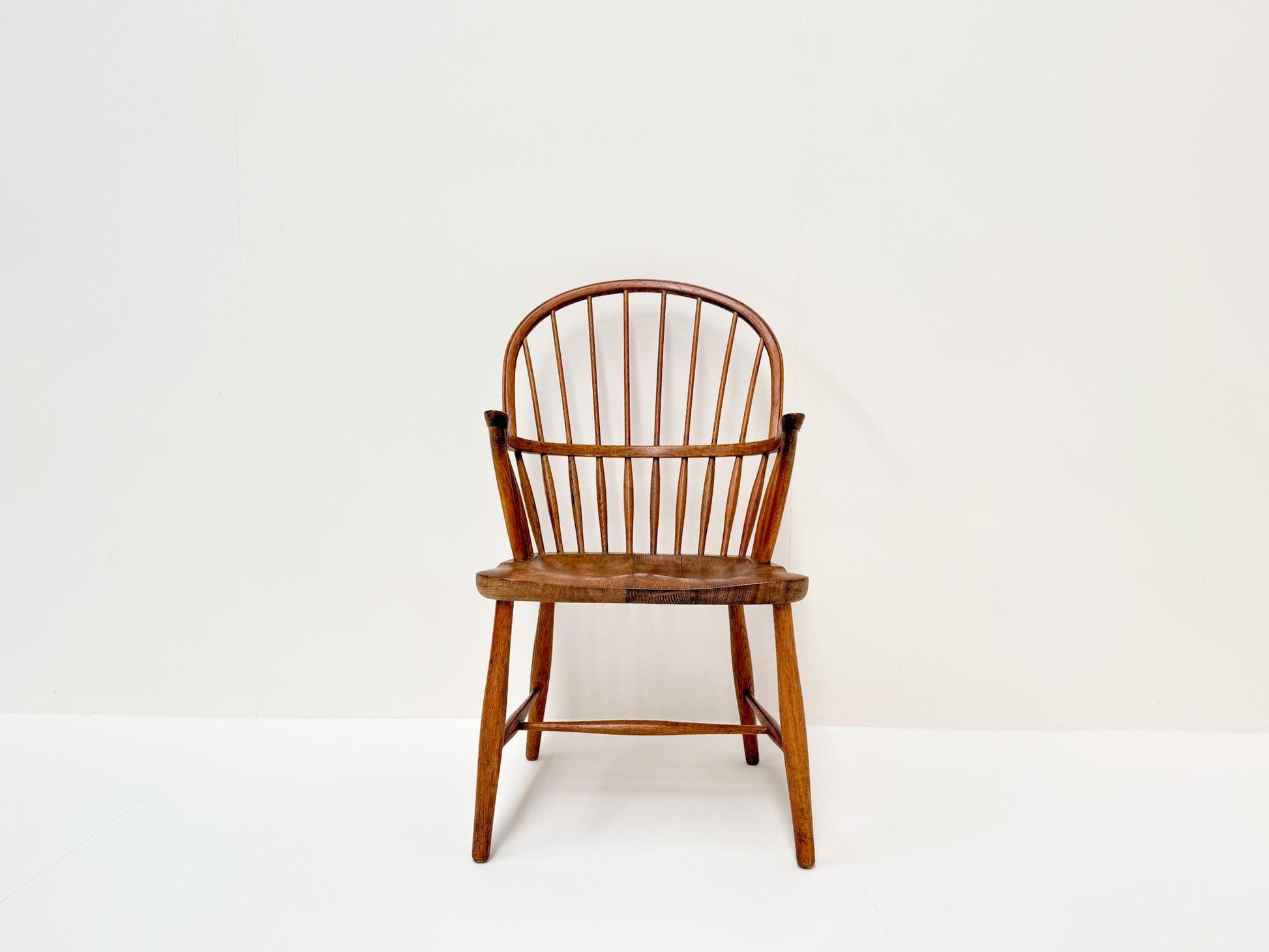 Vintage Danish oak chair CH18A by Frits Henningsen mid-century