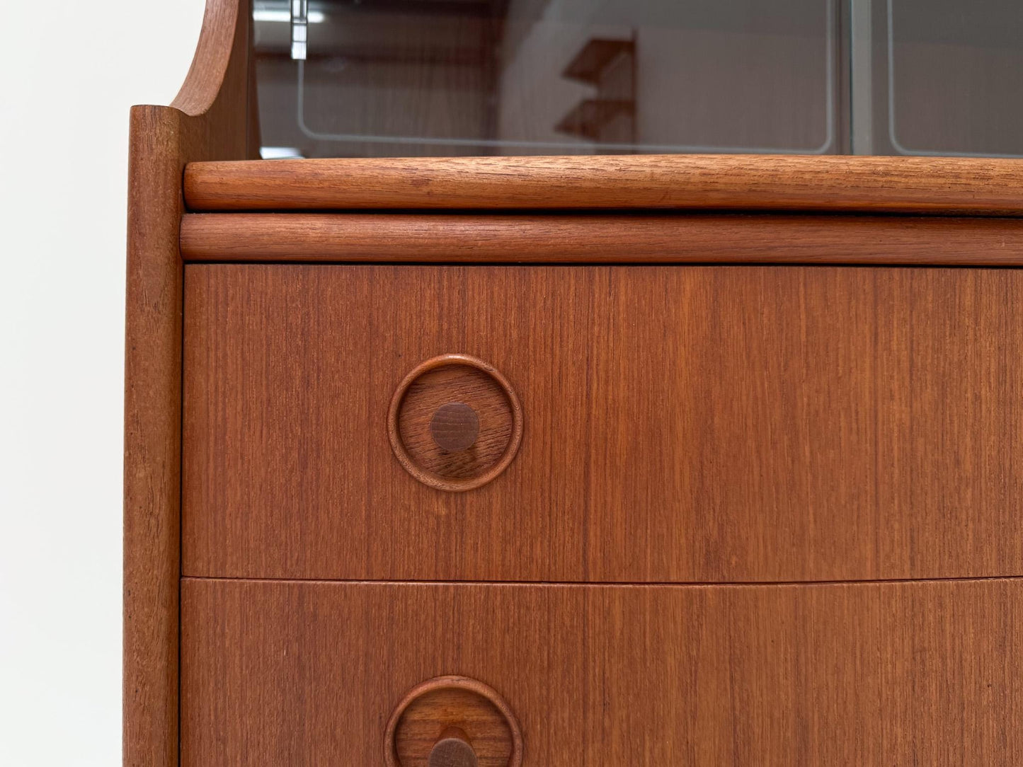 Mid-Century Teak Secretary Desk with Drawers | Gunnar Falsig by Falsig Mobler