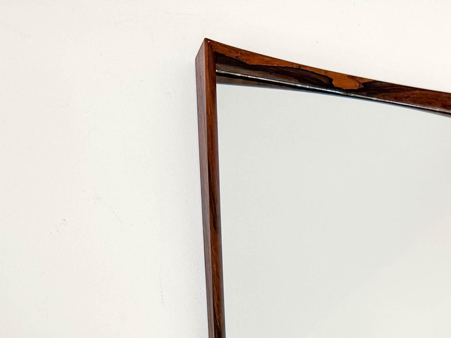 Danish Rosewood Mirror by Aarhus Glasimport & Glassliberi
