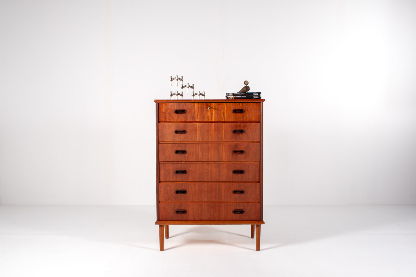 Mid-century modern teak chest of drawers, Scandinavian design, 1960s