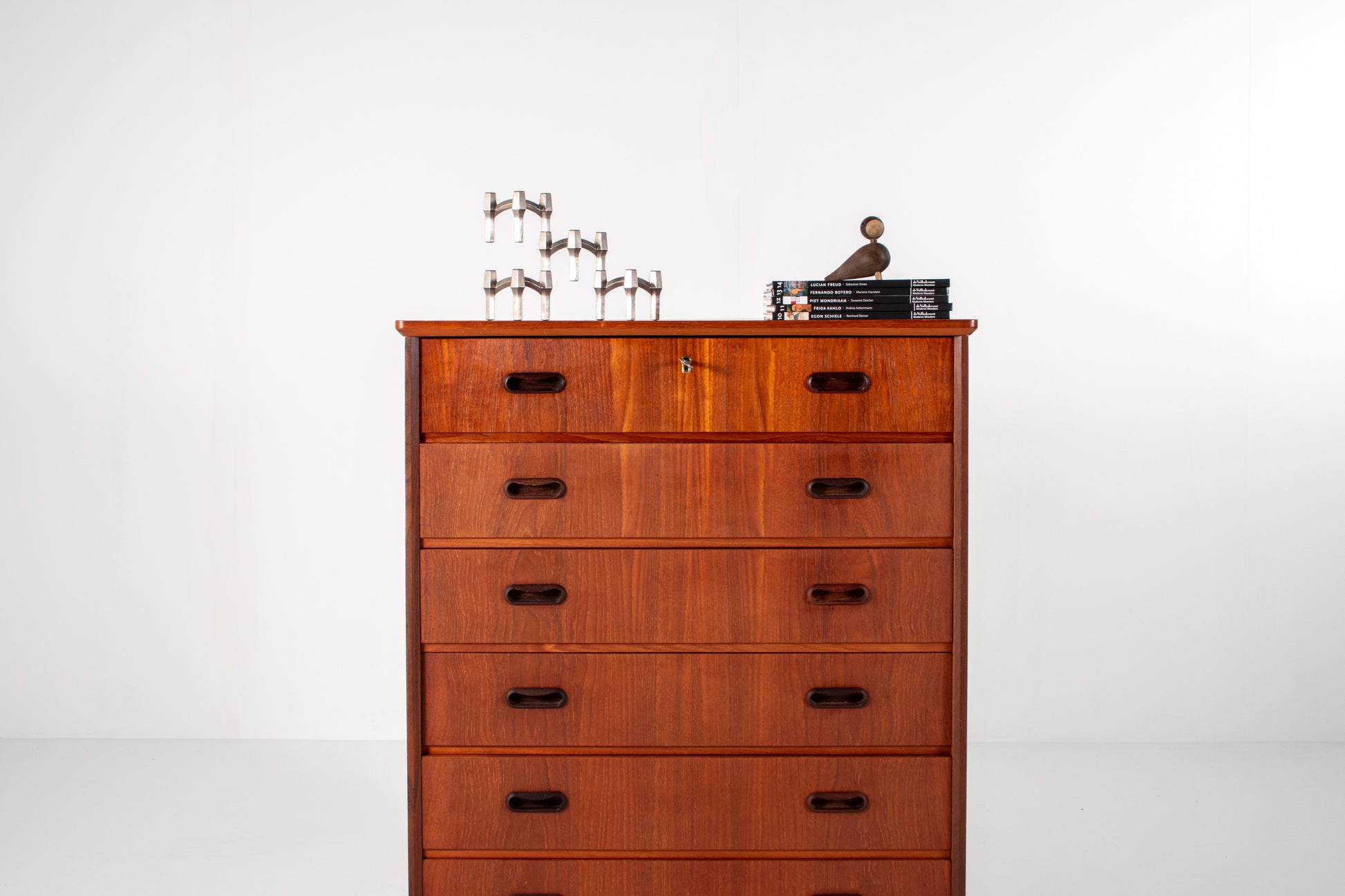 Mid-century modern teak chest of drawers, Scandinavian design, 1960s