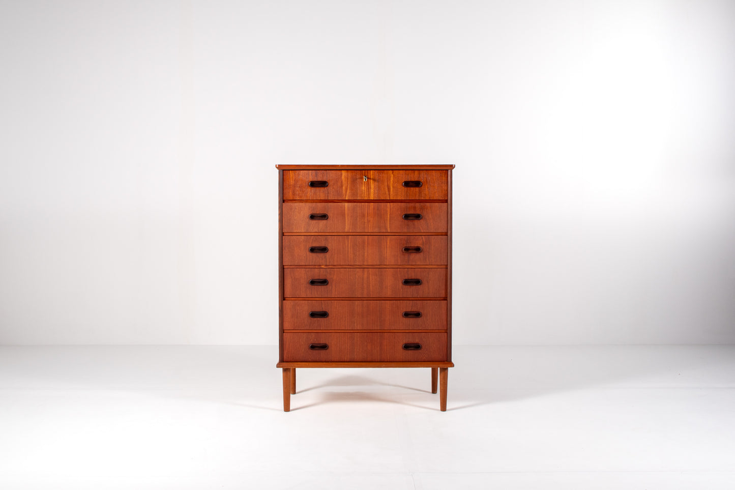 Mid-century modern teak chest of drawers, Scandinavian design, 1960s