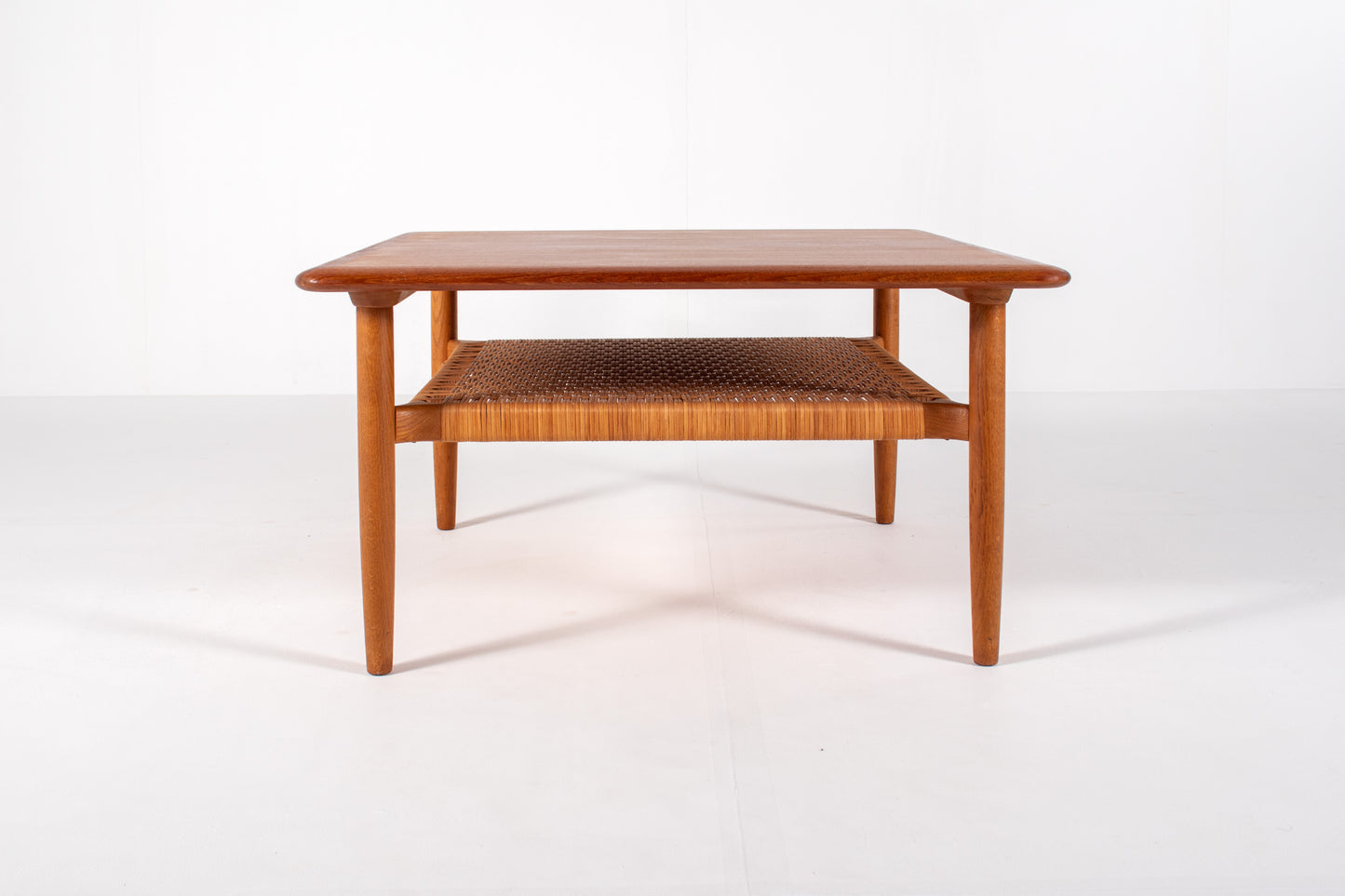 Danish mid-century square teak coffee table by Kurt Østervig, 1960s