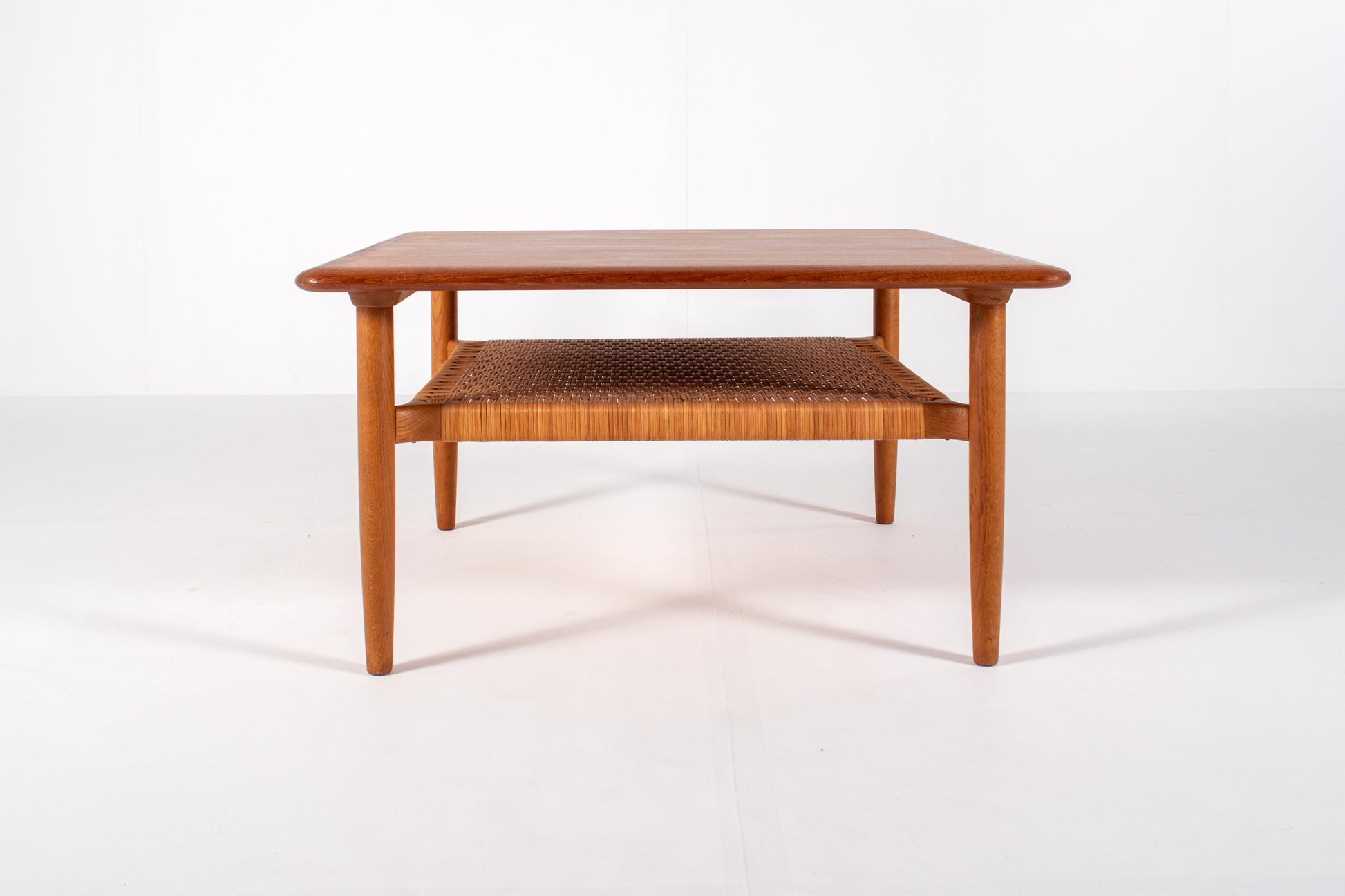 Danish mid-century square teak coffee table by Kurt Østervig, 1960s