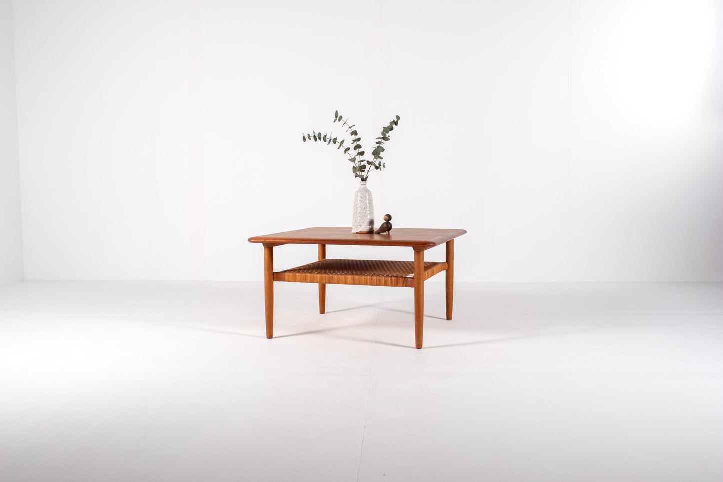 Danish mid-century square teak coffee table by Kurt Østervig, 1960s