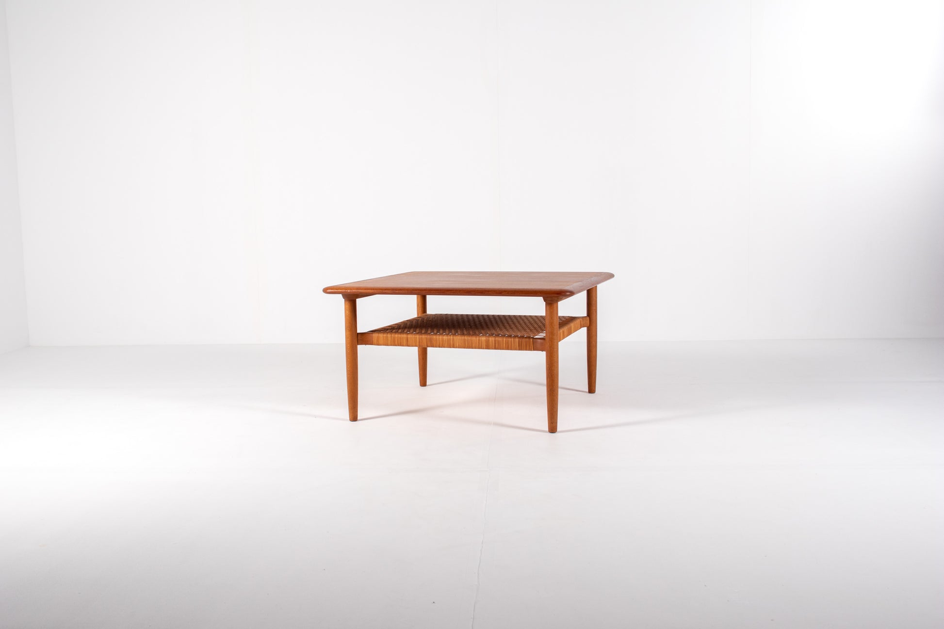 Danish mid-century square teak coffee table by Kurt Østervig, 1960s