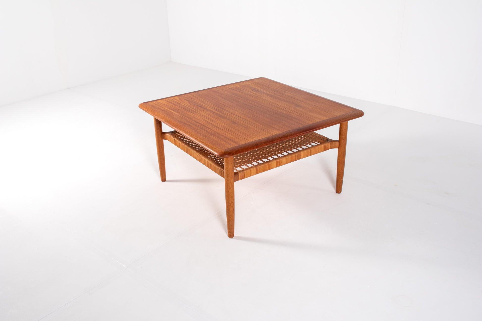 Danish mid-century square teak coffee table by Kurt Østervig, 1960s