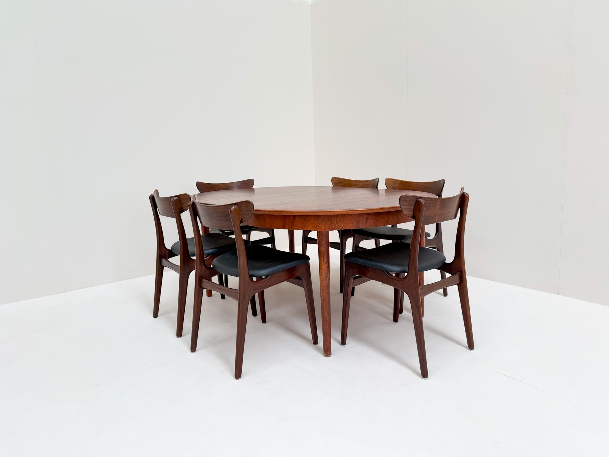 Vintage Danish rosewood dining furniture set mid-century design