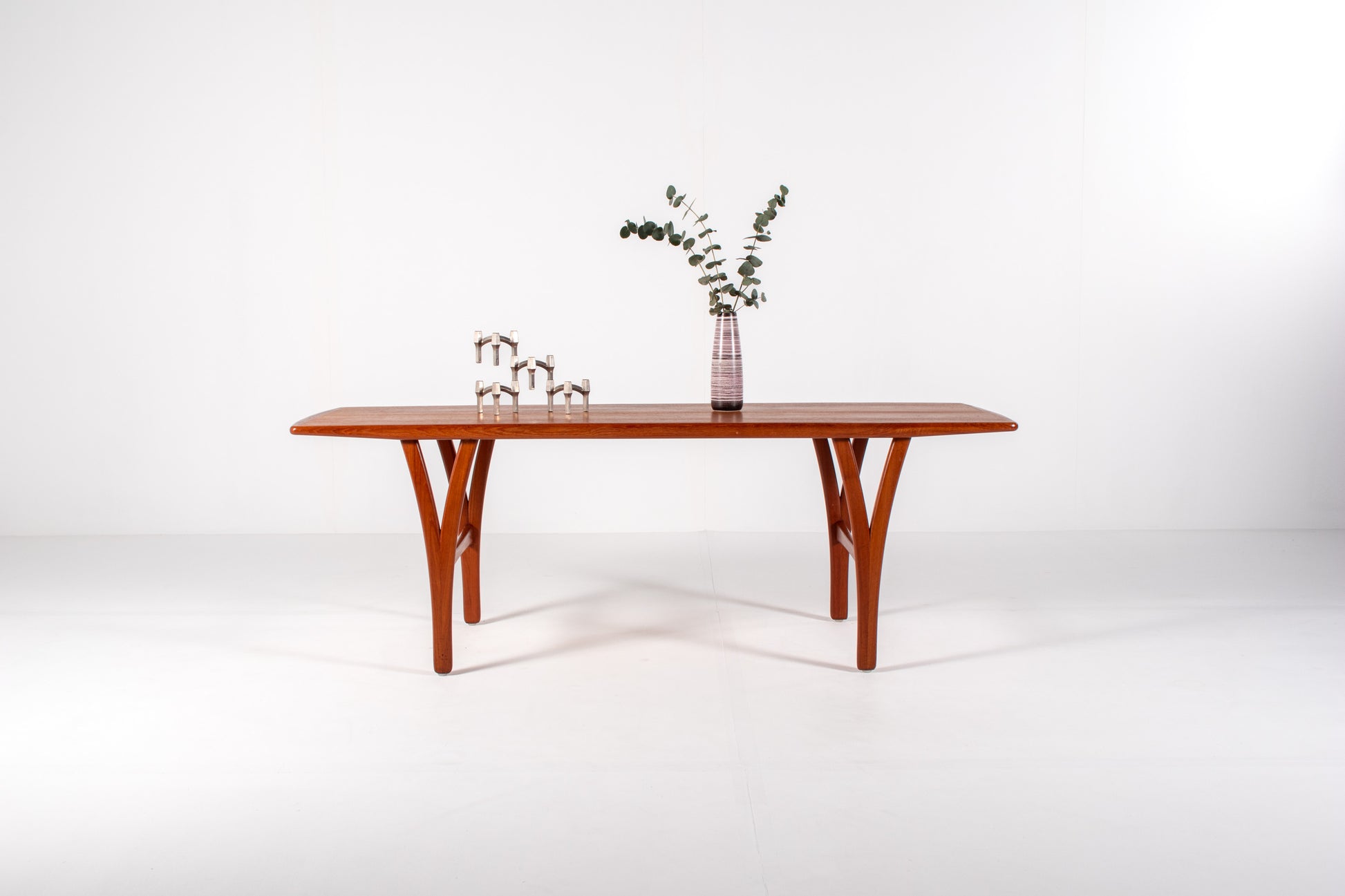 Large Danish mid-century modern teak coffee table, 1960s