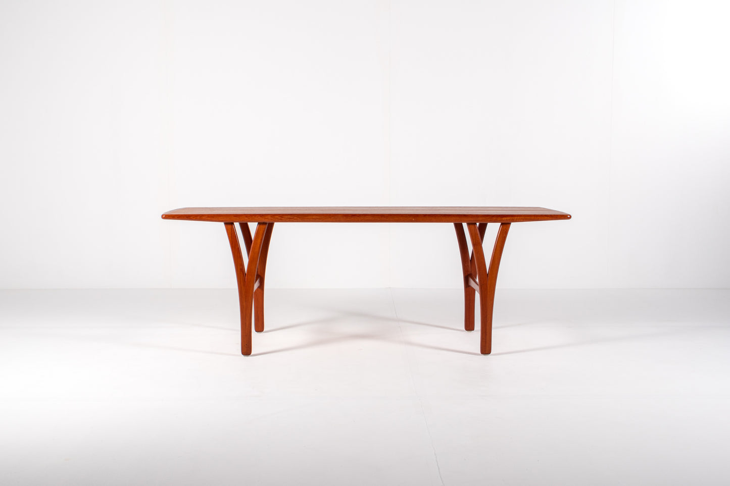Large Danish mid-century modern teak coffee table, 1960s