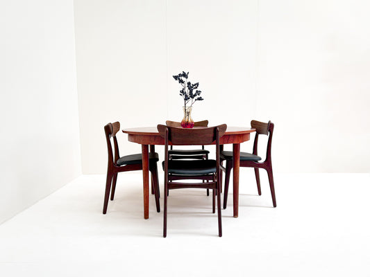 Mid-century modern rosewood dining set Schionning and Elgaard