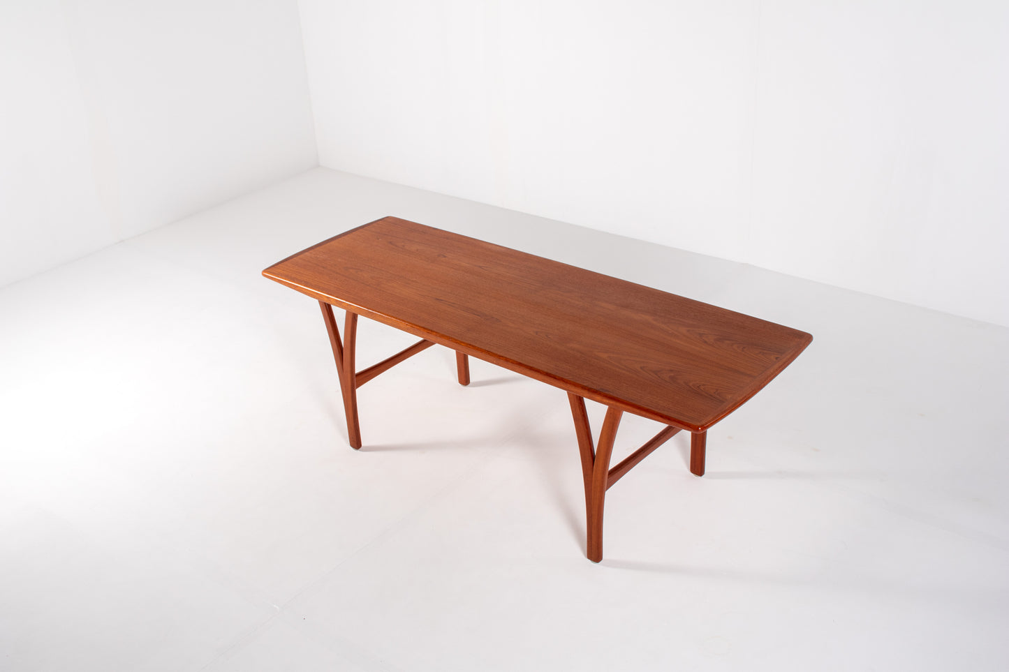 Mid-century Danish teak coffee table, rectangular top