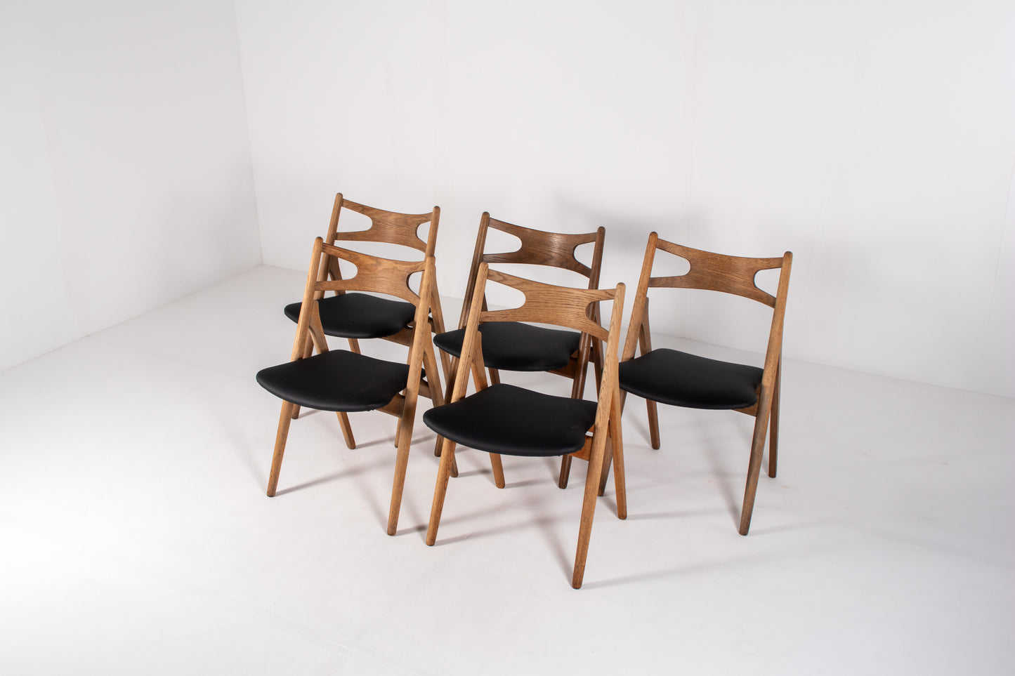 Danish mid-century CH29 dining chairs by Carl Hansen & Søn