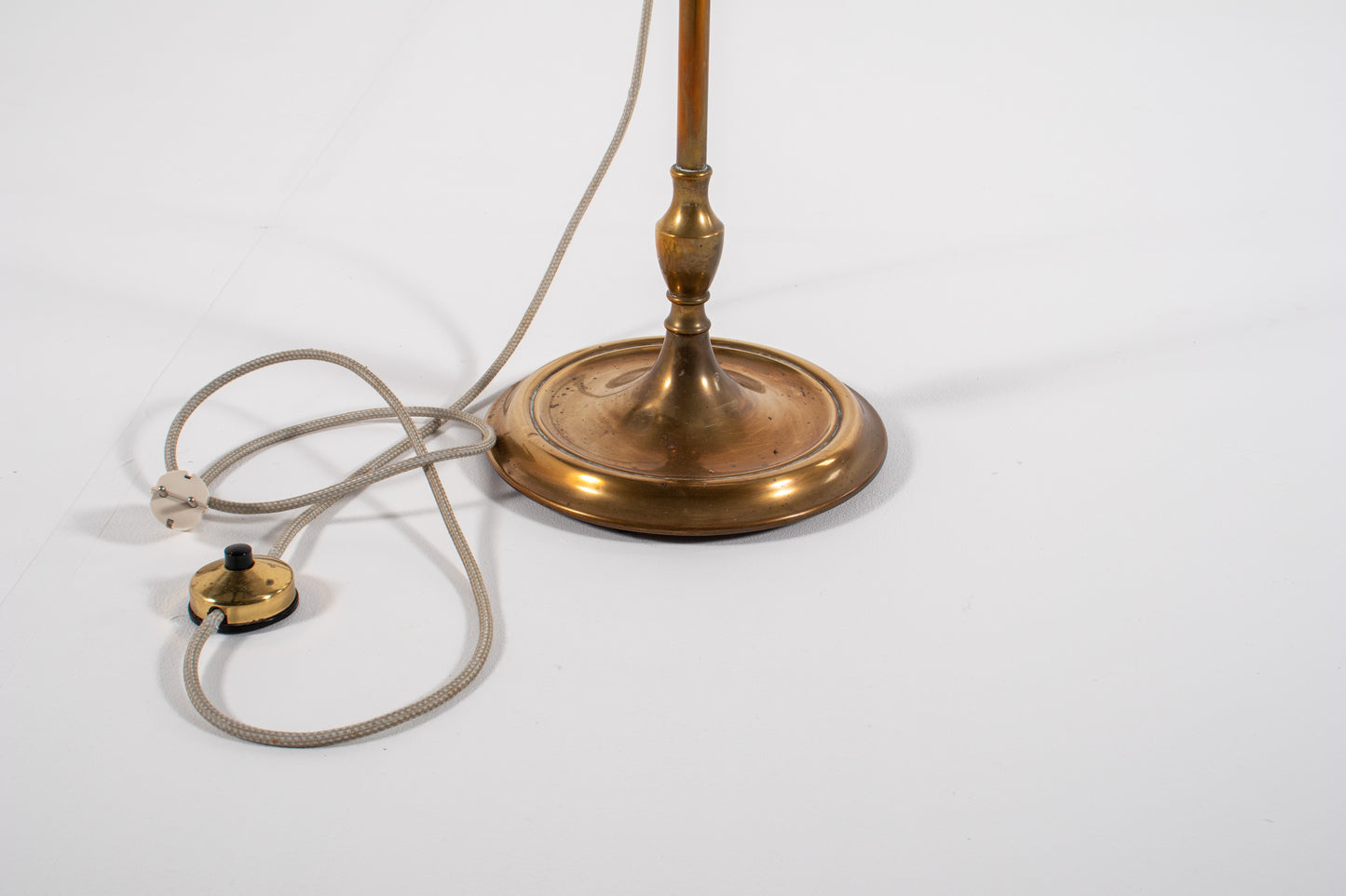 brass patina detail lamp