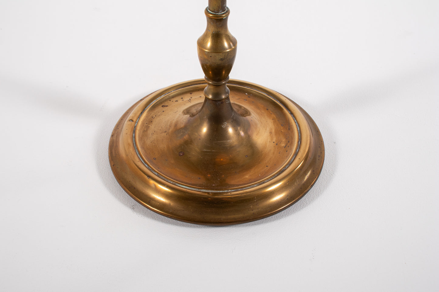 brass patina detail lamp