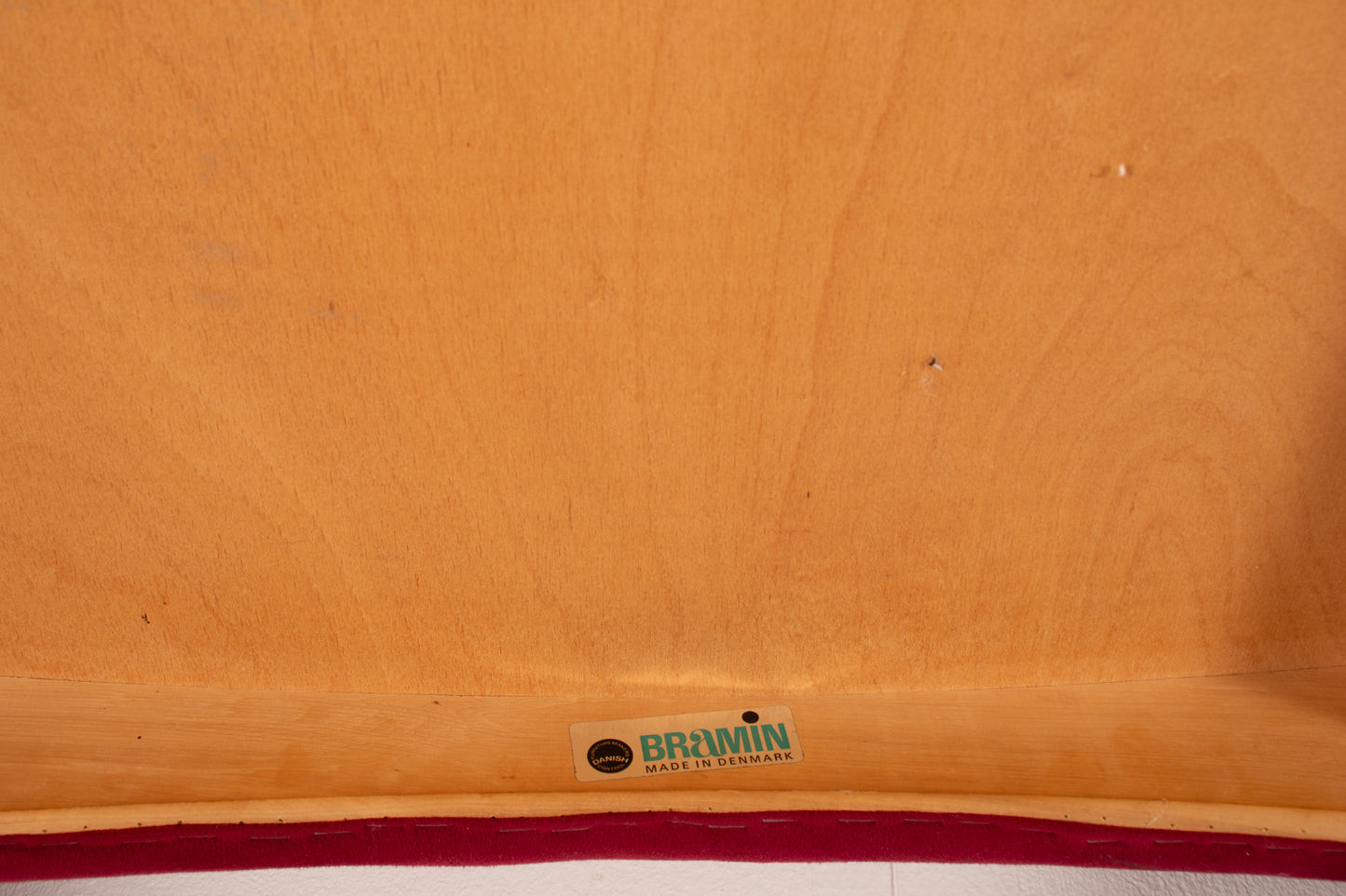 Maker's mark of on  Danish modern rosewood dining chair