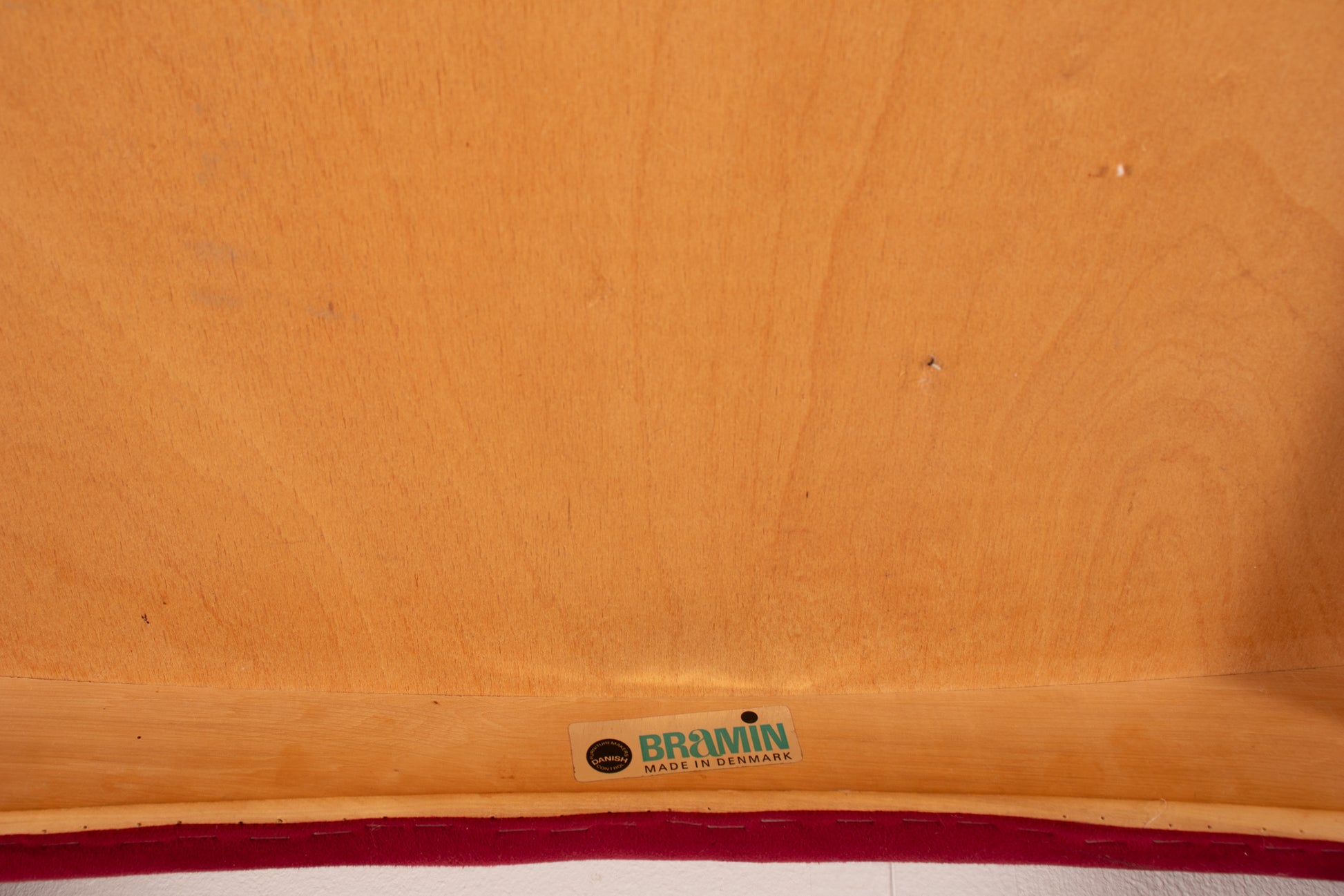Maker's mark of on  Danish modern rosewood dining chair