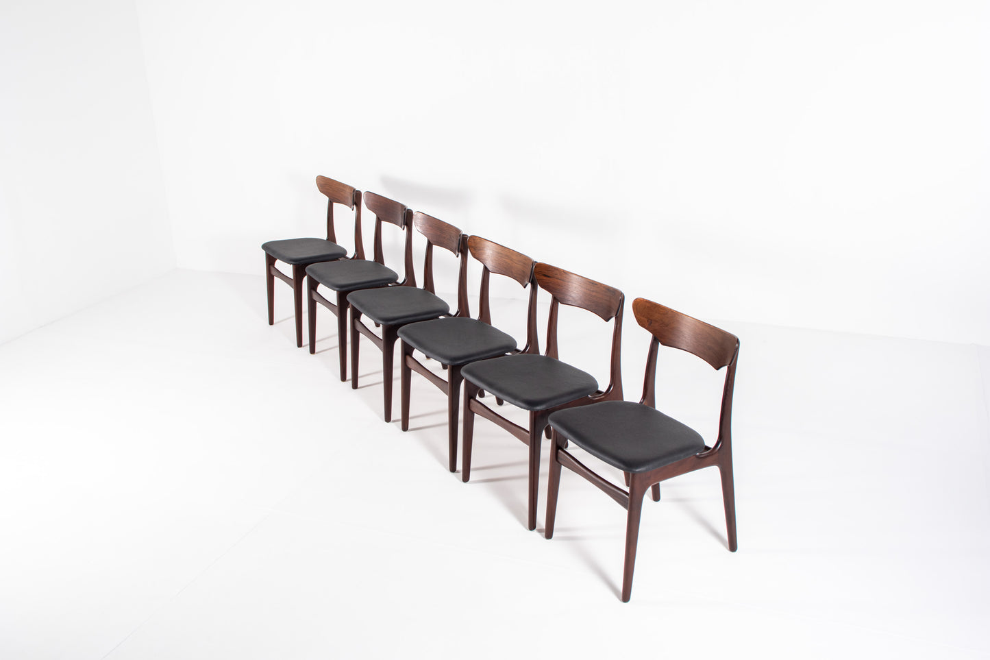 Set of 6 Schiønning & Elgaard Rosewood Dining Chairs