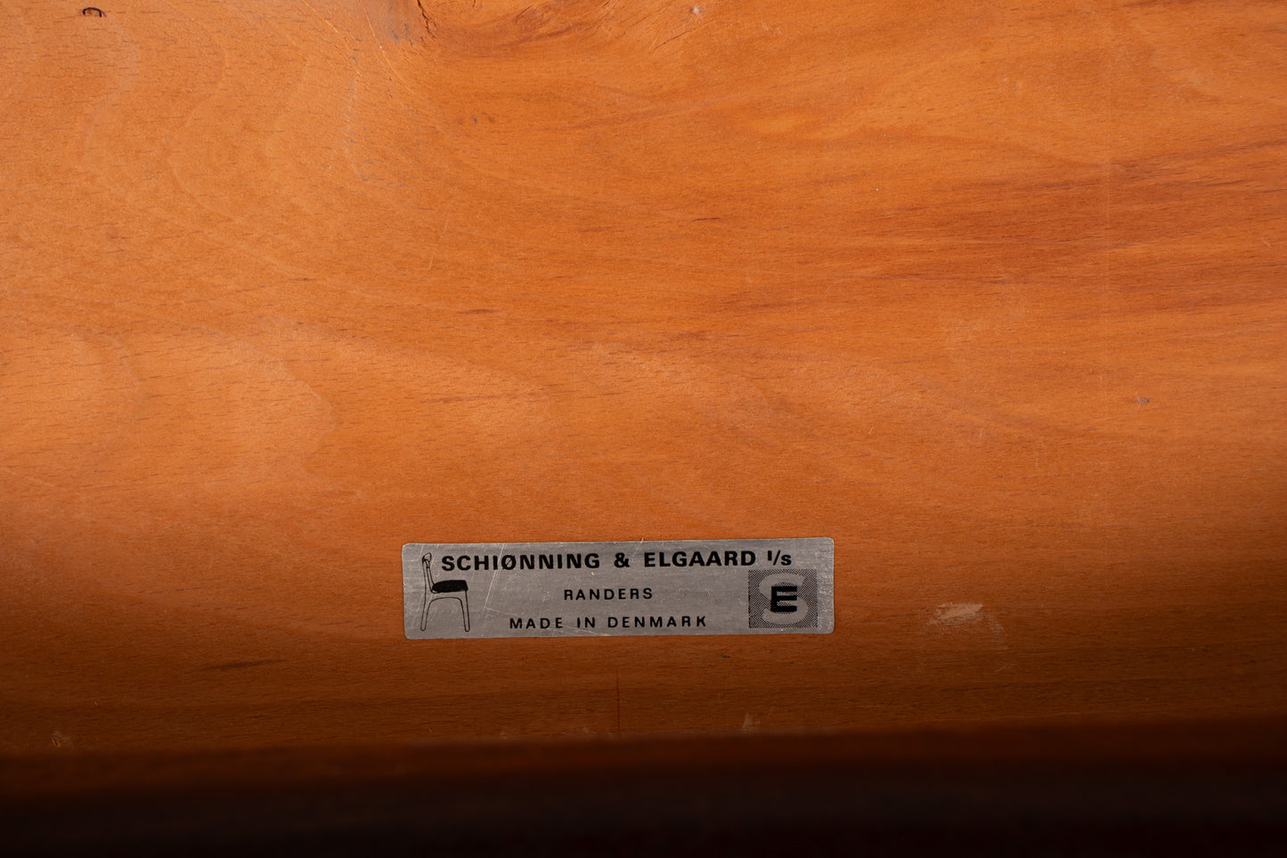Schiønning & Elgaard Rosewood Dining Chair, maker's mark