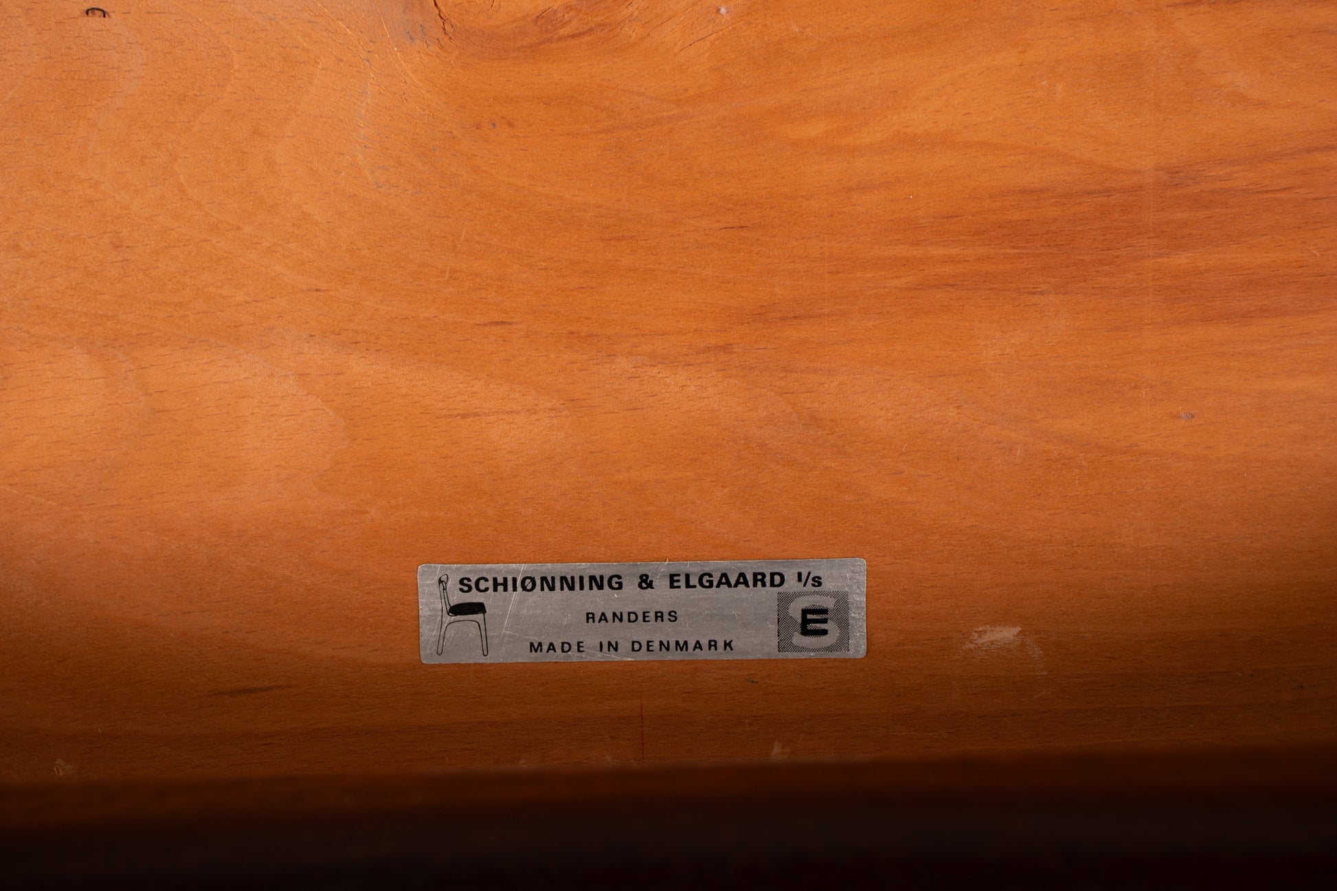 Schiønning & Elgaard Rosewood Dining Chair, maker's mark