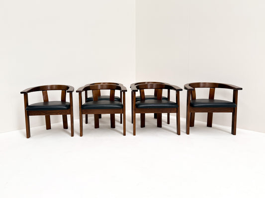 Set of 6 Gangsø dining chairs Danish 1970s Scandinavian modern