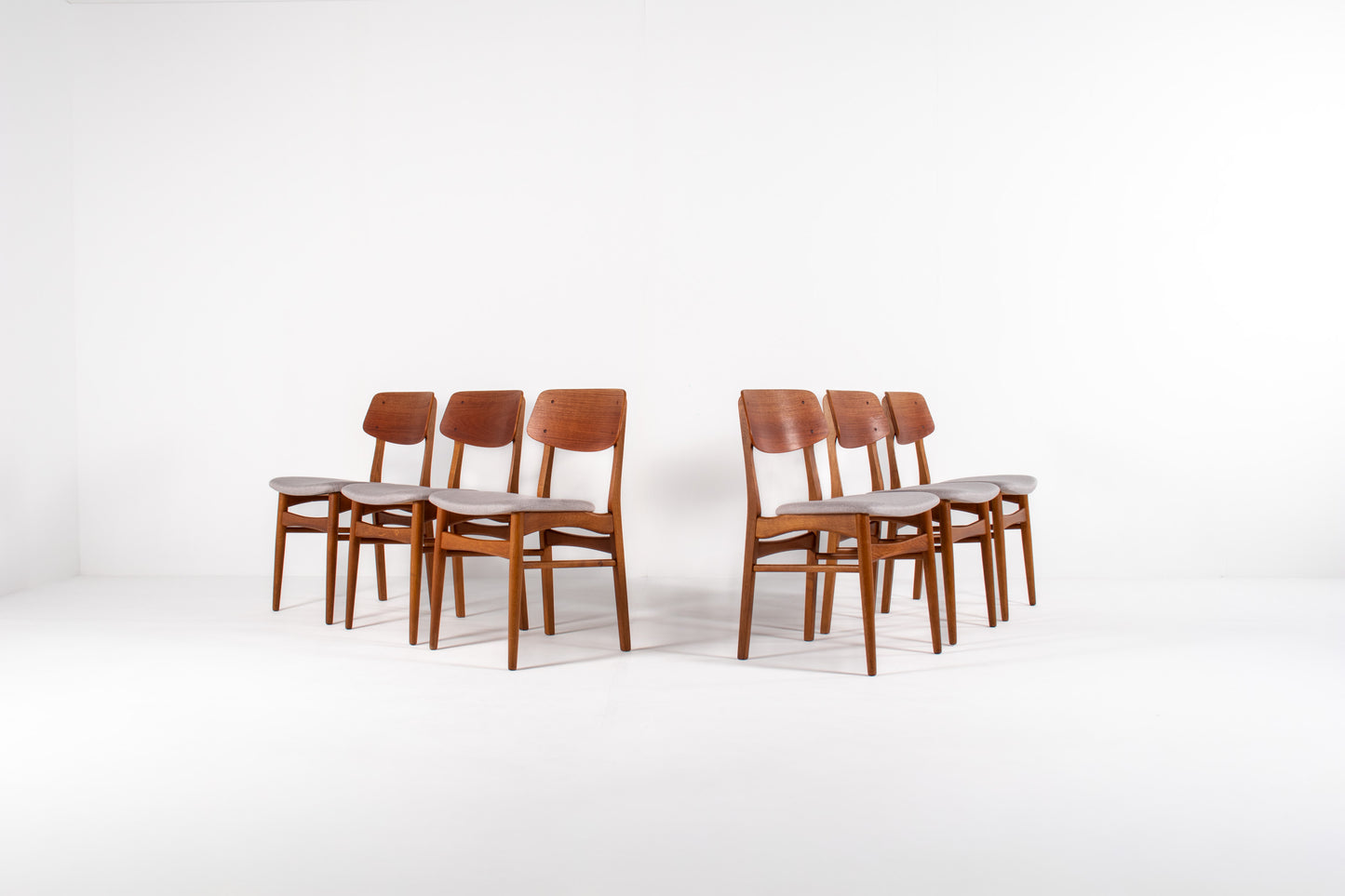 Set of 6 Danish Teak Dining Chairs by Farstrup Model 208A, 1960s