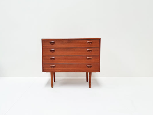 Kai Kristiansen Danish teak 4-drawer chest of drawers 1960s