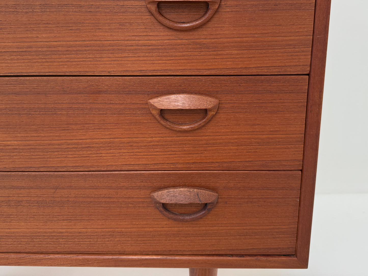 Kai Kristiansen Mid Century Danish Teak 4-Drawer Chest of Drawers, 1960s