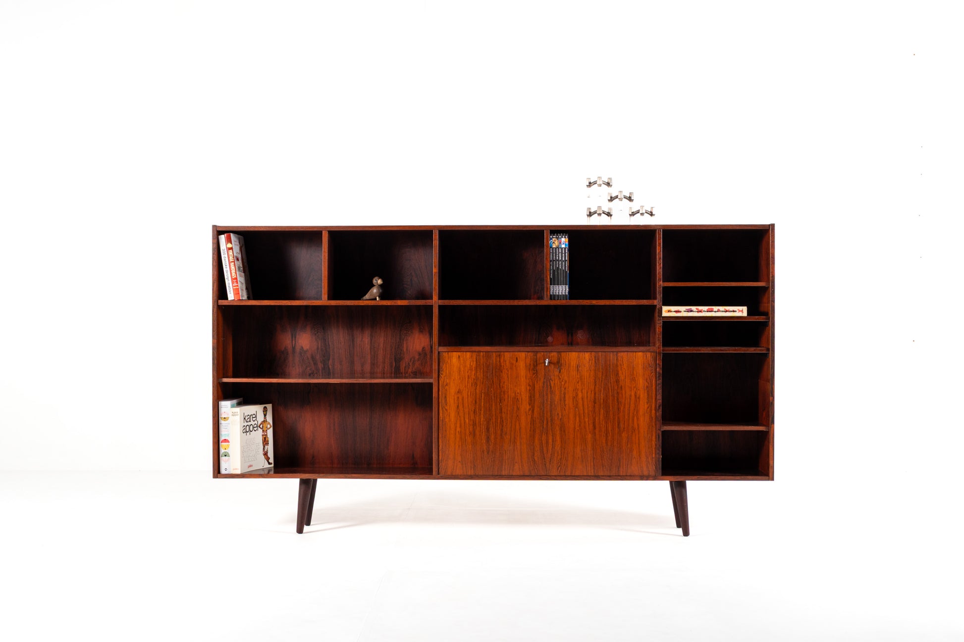 Danish rosewood bookcase Farso Mobelfabrik 1960s front view