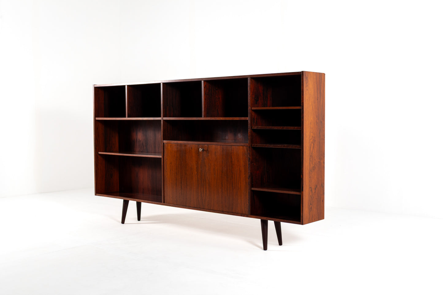 Danish rosewood bookcase Farso Mobelfabrik 1960s 