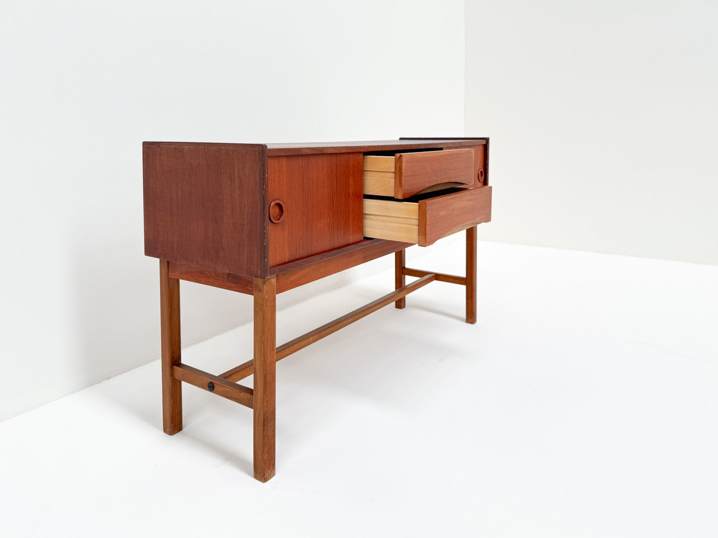 Mid-Century Danish Teak Sideboard with Sliding Doors and Drawers, 1960s