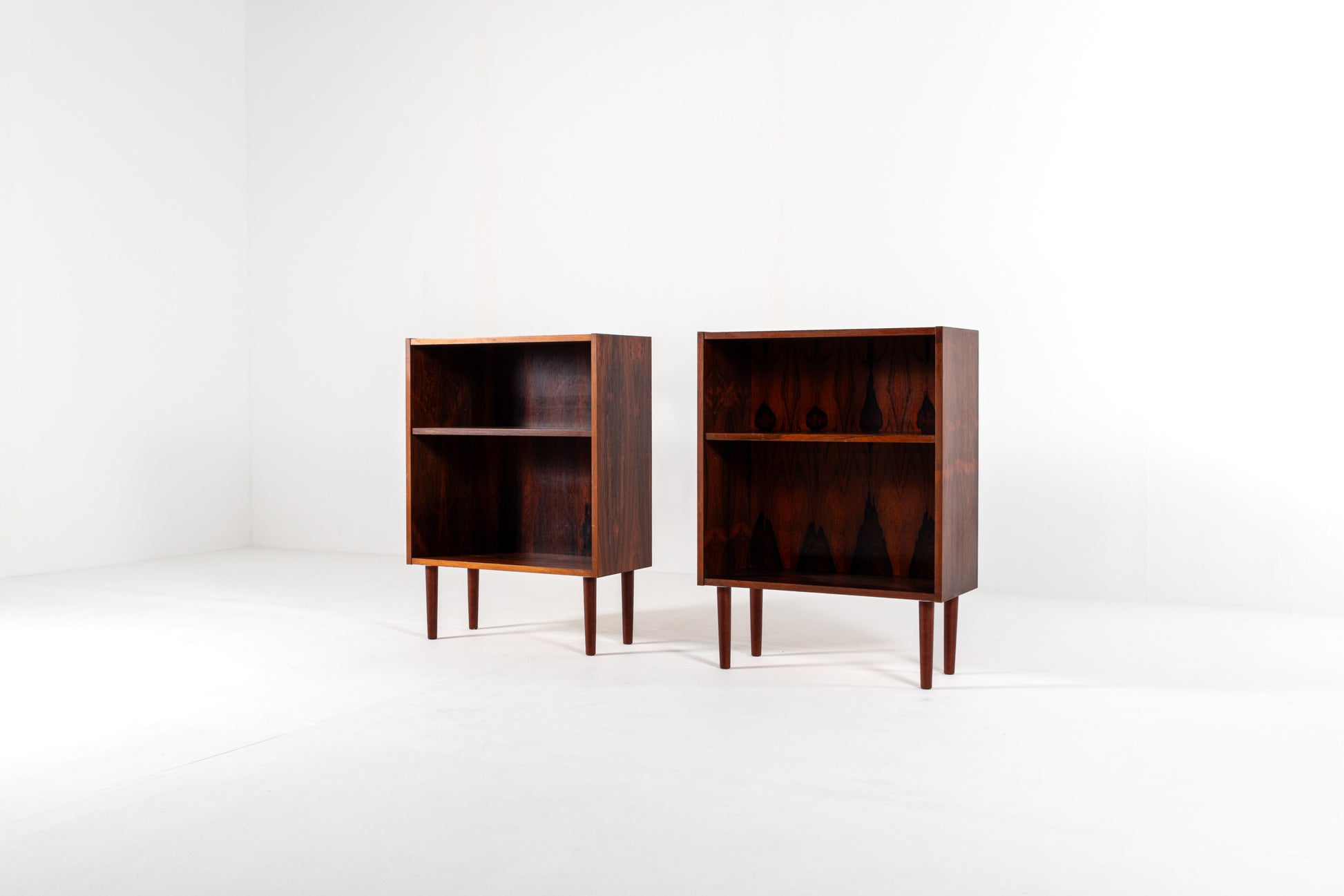 Danish rosewood cabinets 1960s open shelf 