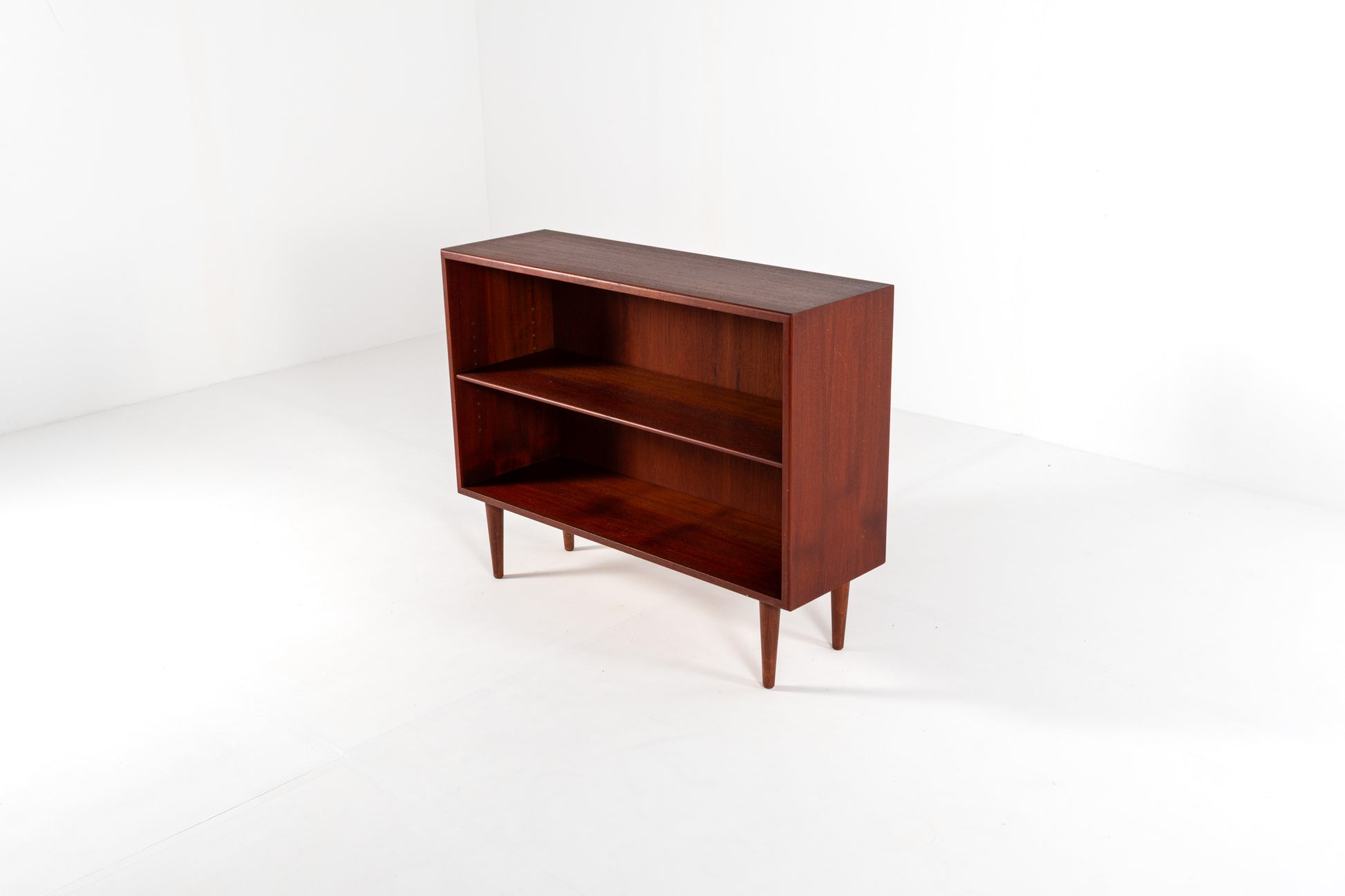 Scandinavian modern teak bookcase with adjustable shelf, 1960s