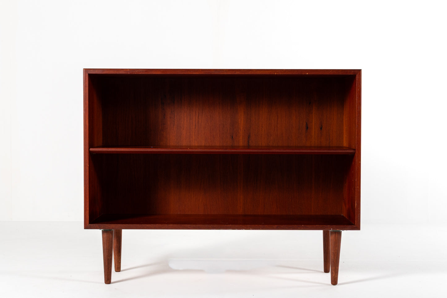 Scandinavian modern teak bookcase with adjustable shelf, 1960s