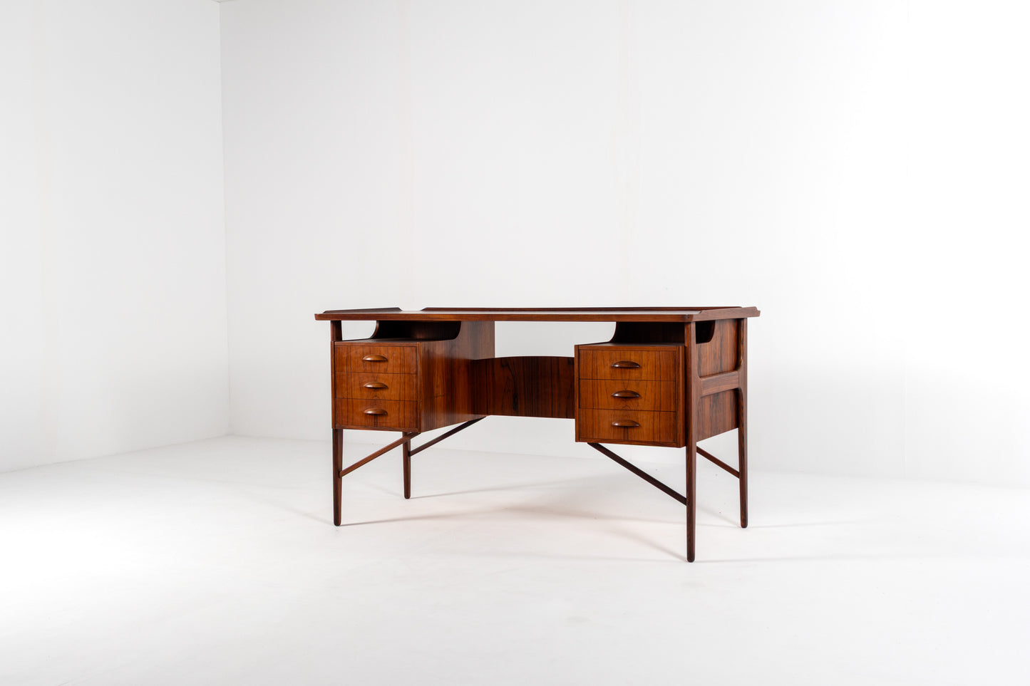 Svend Aage Madsen rosewood desk mid century