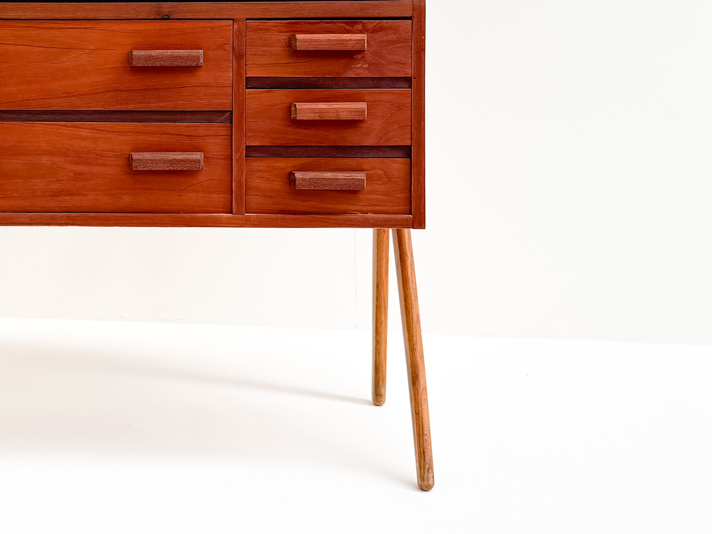 Vintage Danish teak dressing table mid-century modern design