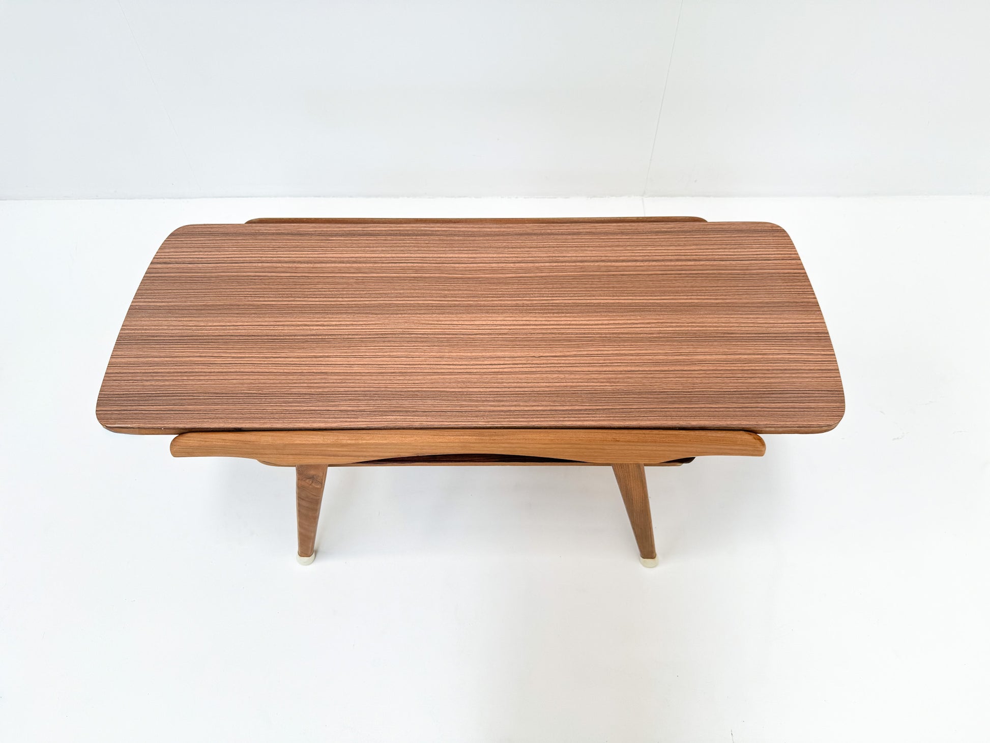 Mid-century coffee table reversible teak Formica top 1950s
