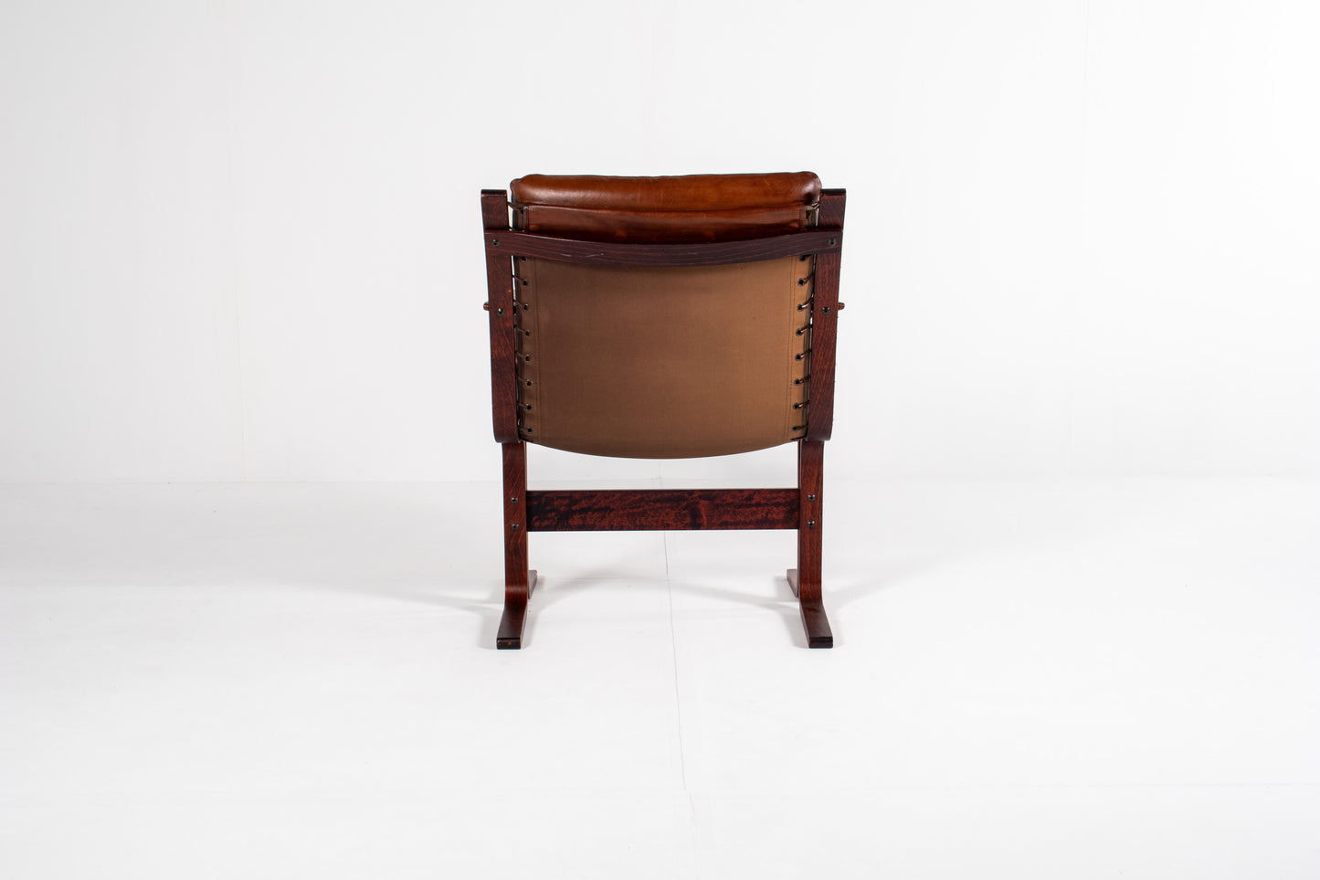 Ingmar Relling lounge chair rosewood frame Westnofa back side