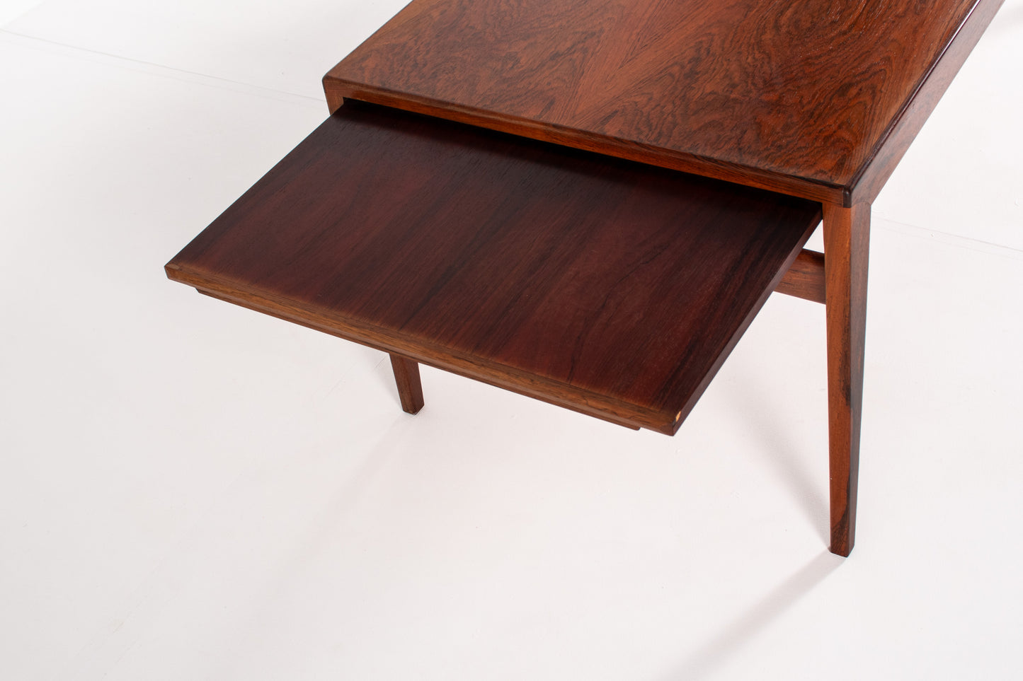 Mid century Danish coffee table pull out trays