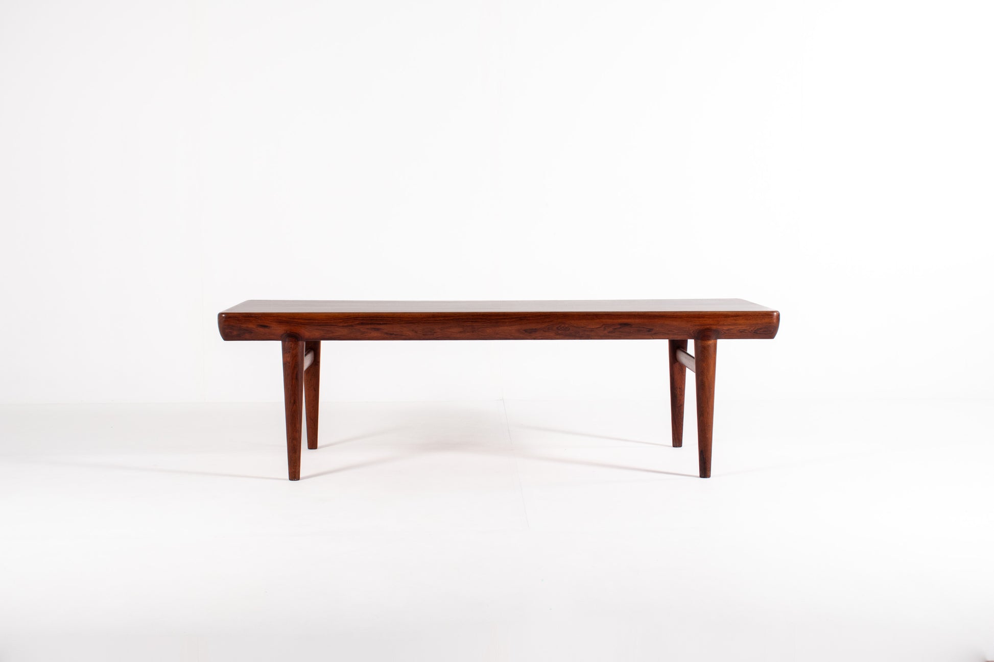 Johannes Andersen rosewood coffee table CFC Silkeborg front view