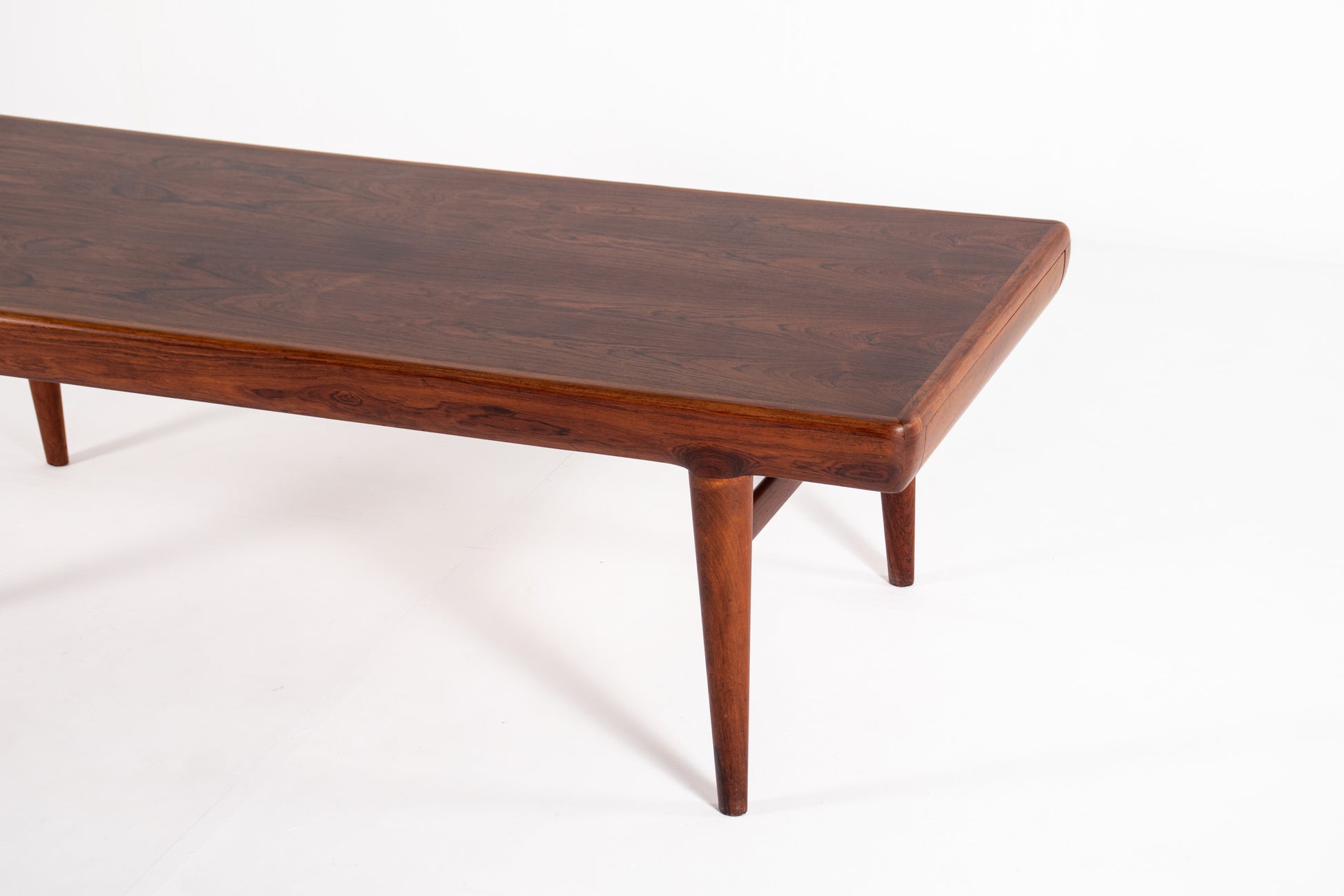 Mid century rosewood coffee table organic shape