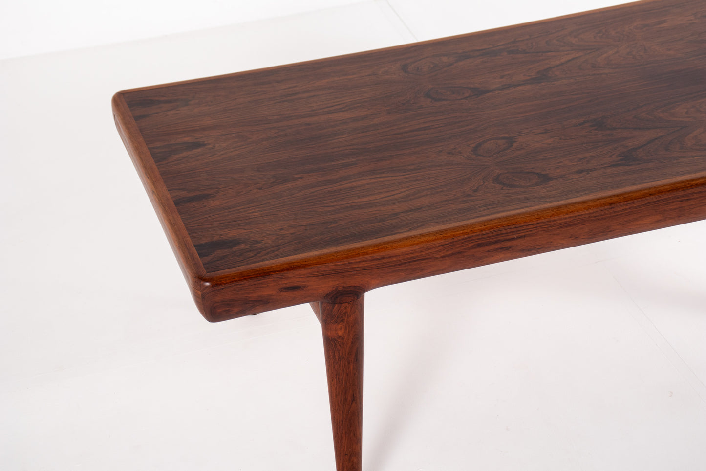 Mid century rosewood coffee table organic shape