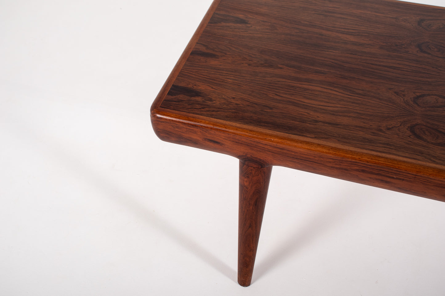 Mid century rosewood coffee table organic shape