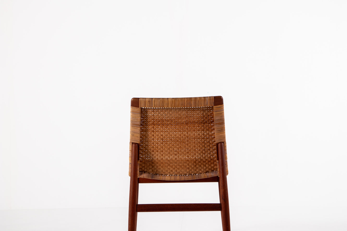 Jørgen Høj teak rattan chair backrest 