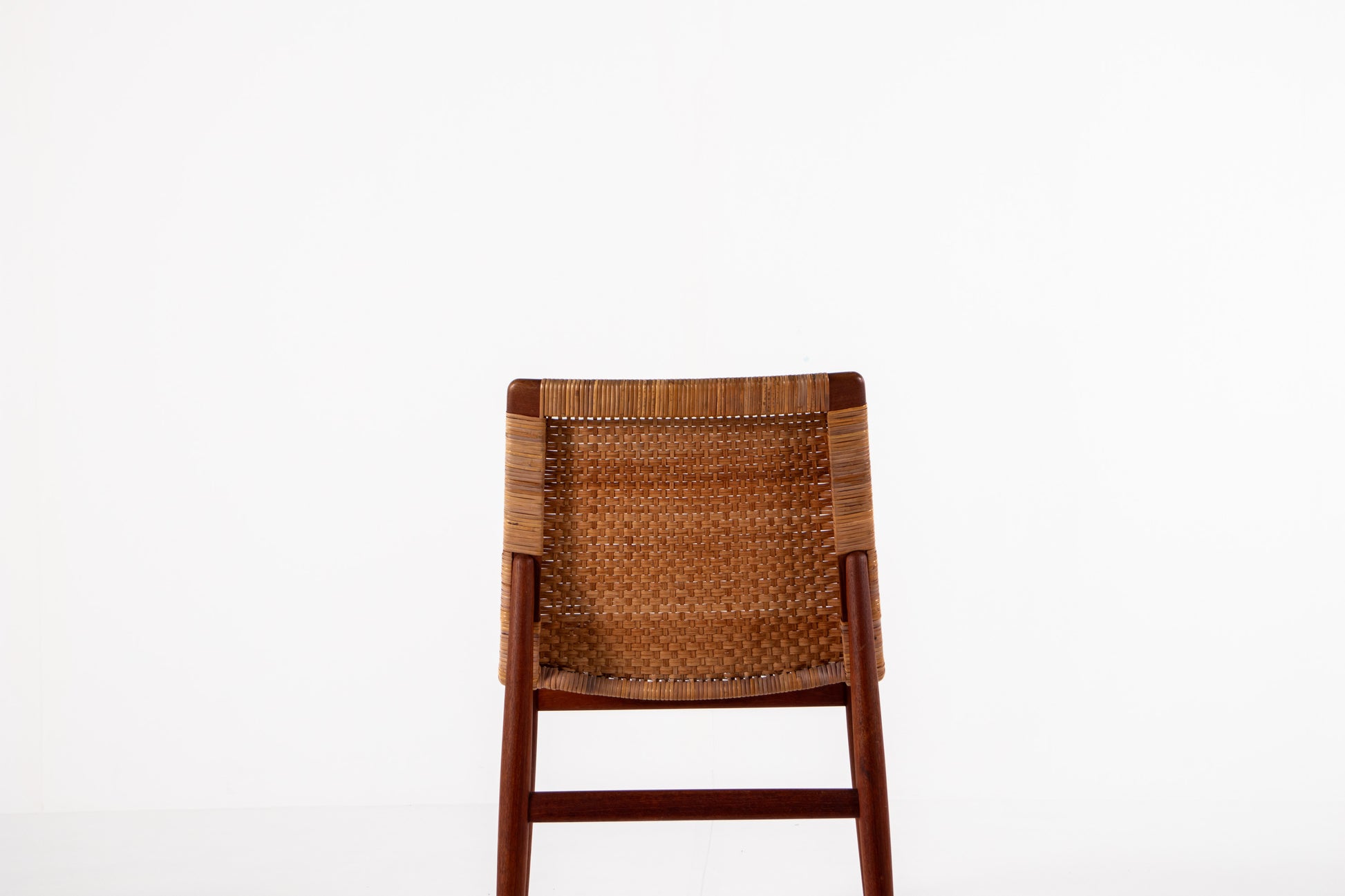 Jørgen Høj teak rattan chair backrest 