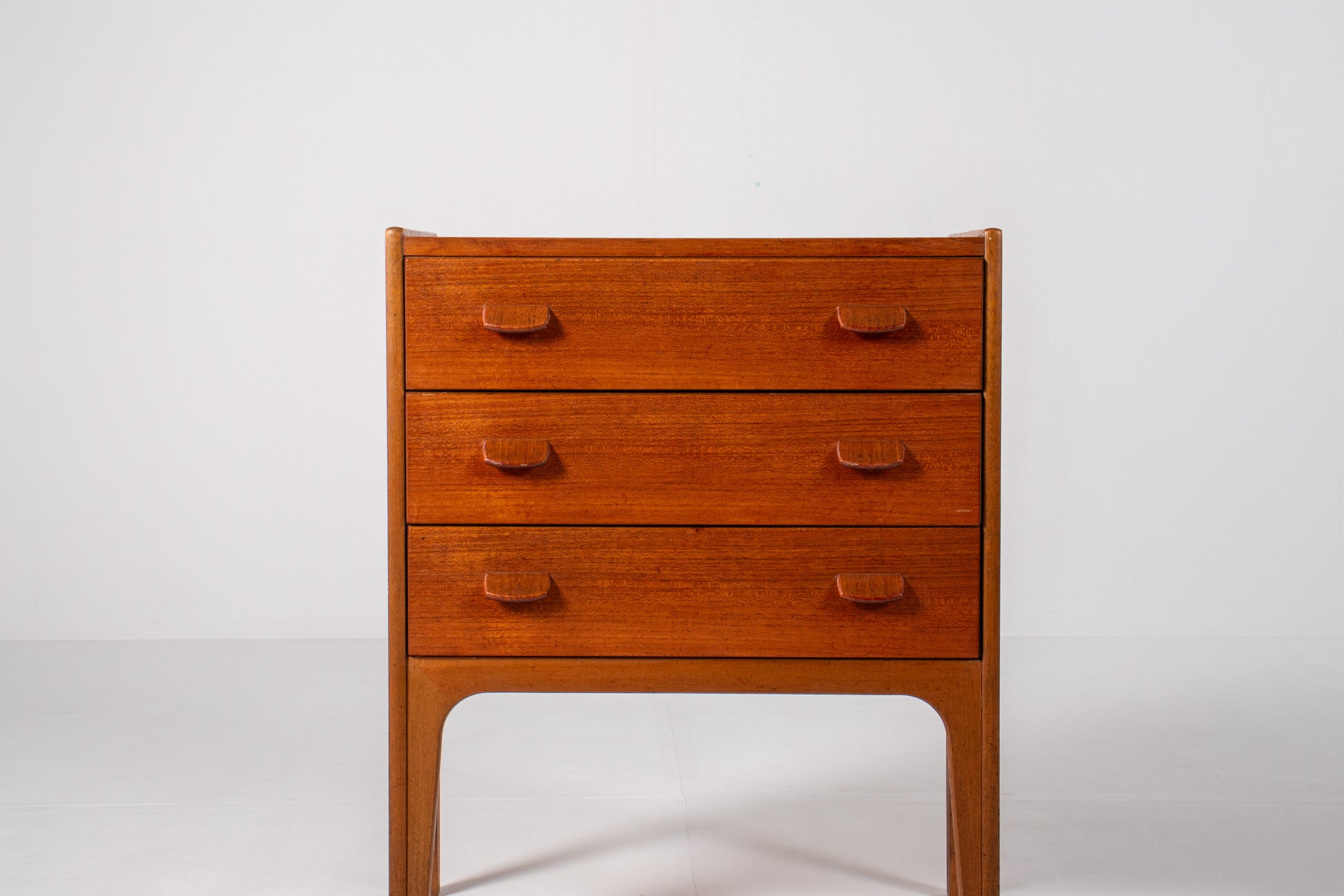 Poul M Volther Danish teak chest of drawers front view
