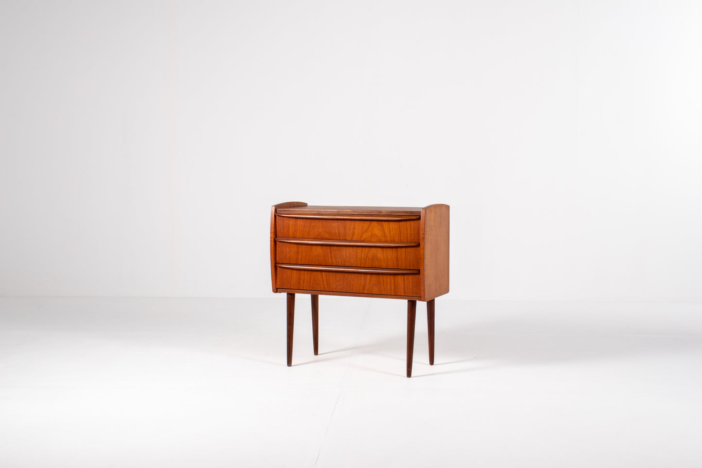 Mid century teak cabinet with tapered legs