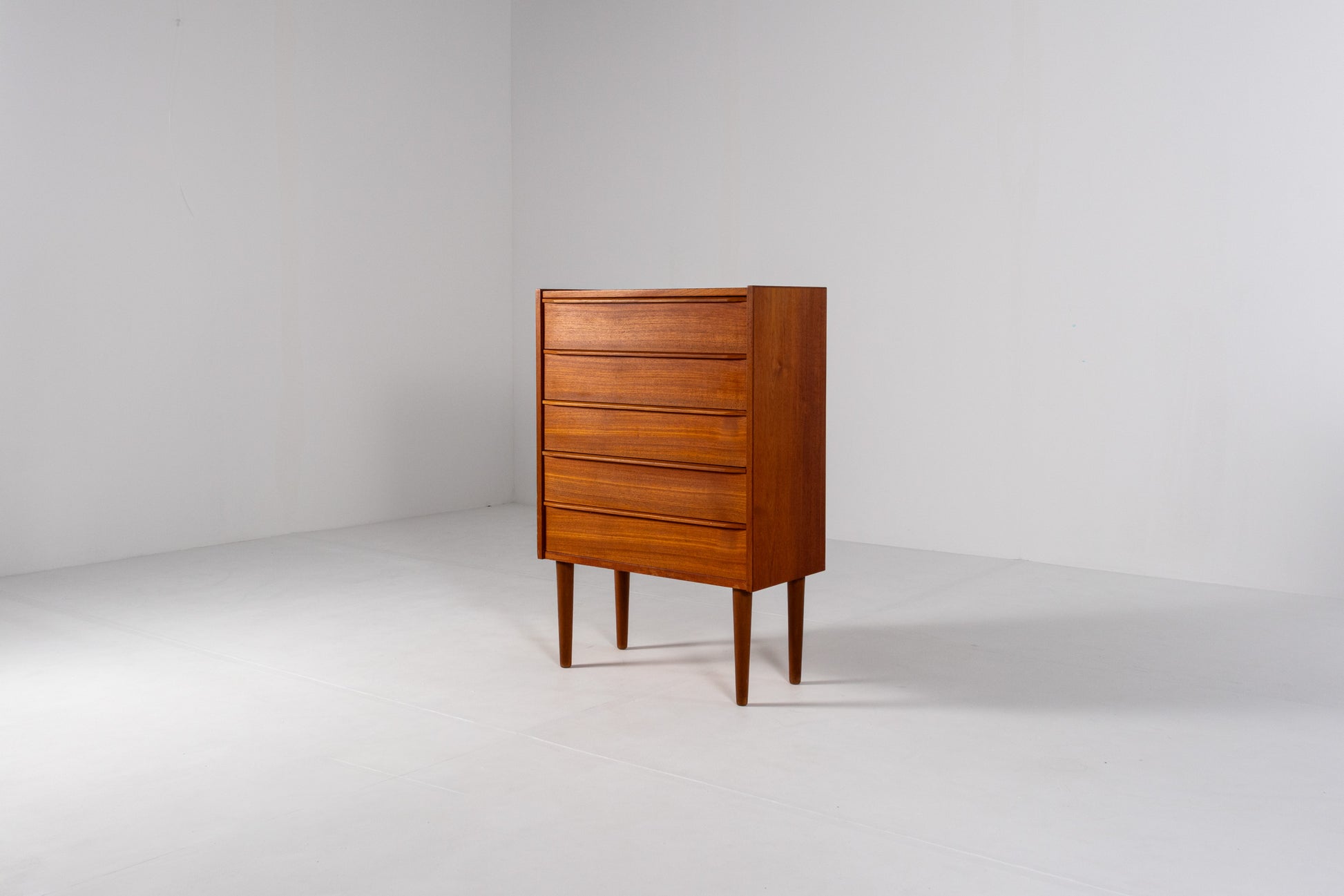 Vintage Danish storage cabinet front view