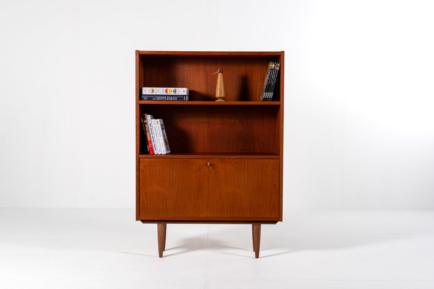 Danish teak bookcase Sejling Skabe 1960s front view