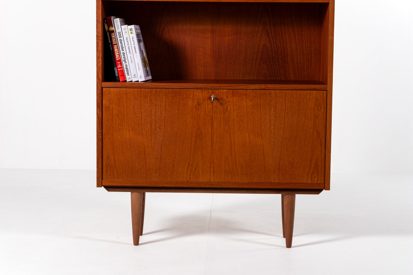 Danish teak bookcase Sejling Skabe 1960s front view
